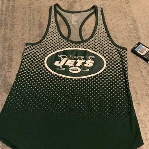 Nike NY Jets -Green and White Graphic Tank Top